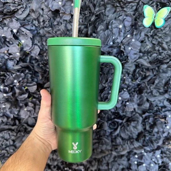 40oz Meoky Limited Edition Stainless Steel Tumbler with Leak-proof Lid - Picture 5 of 9